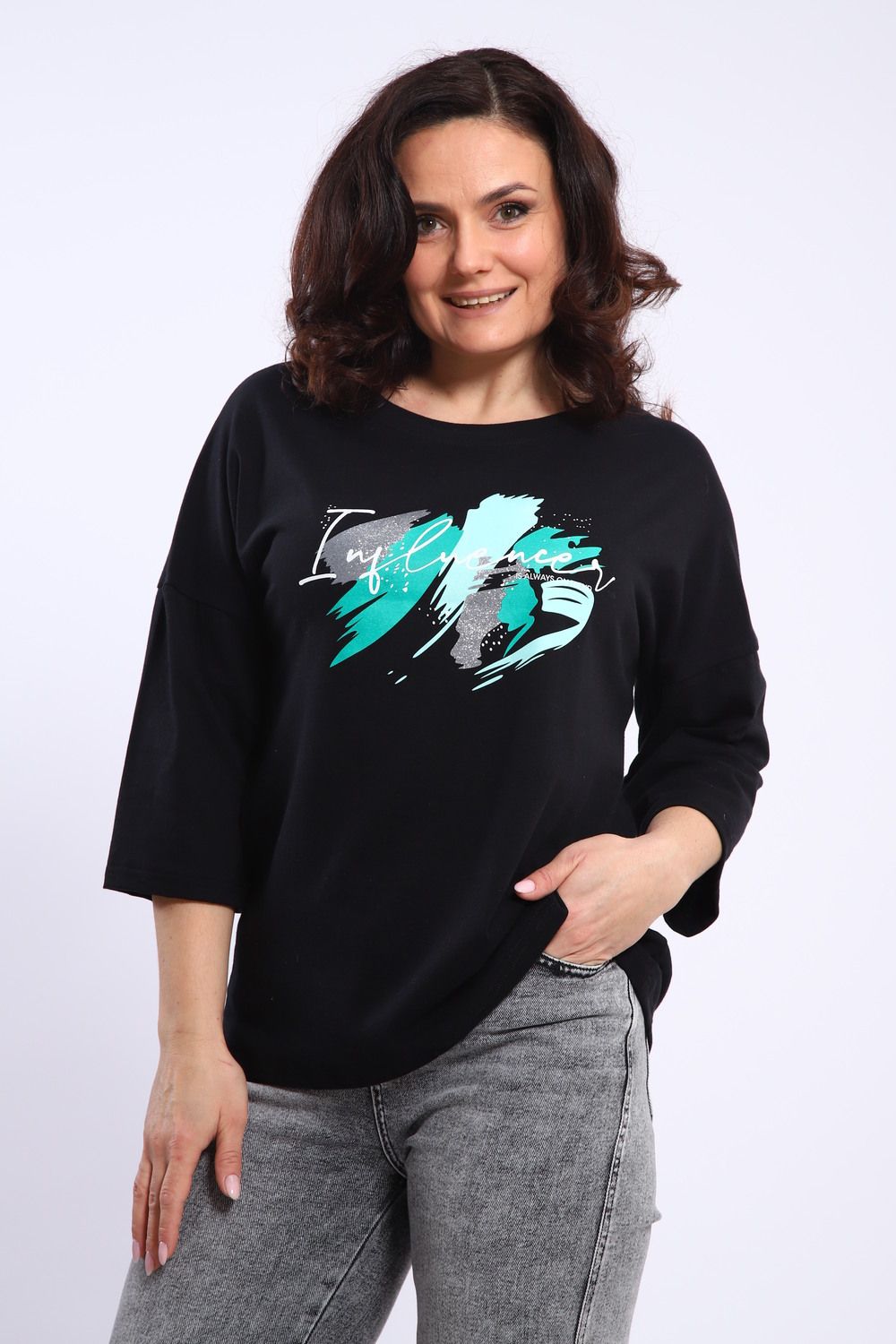 Футболка женская 88528 - черный