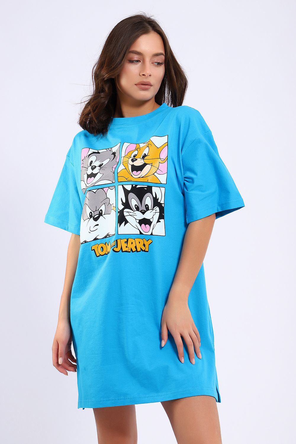 Платье ЕПЛ-1060 - голубой