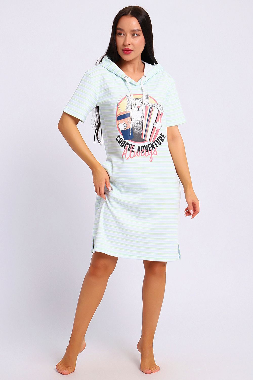 платье ЕПЛ-1055 - светло-голубой