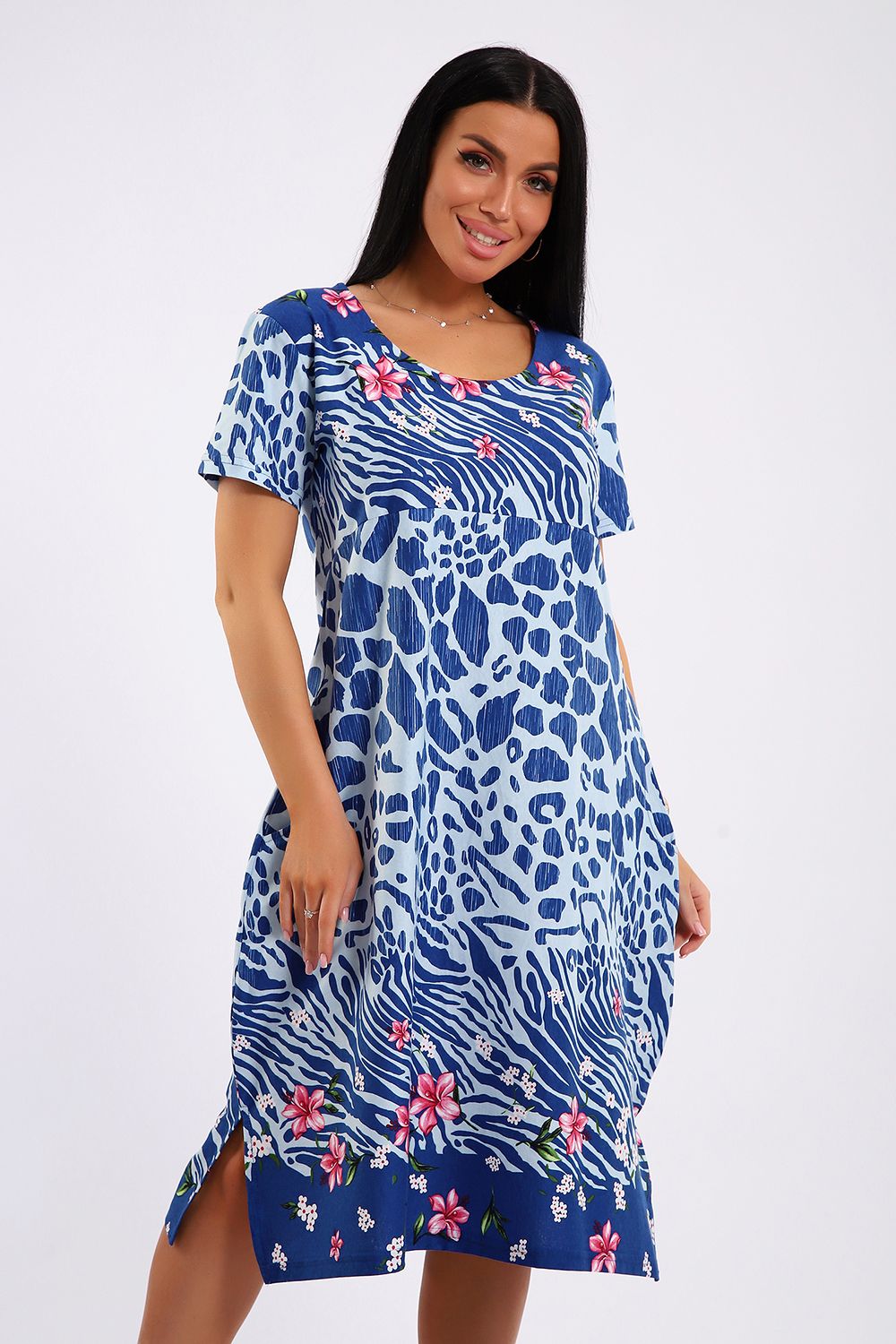 Платье ЕПЛ-1049 - синий