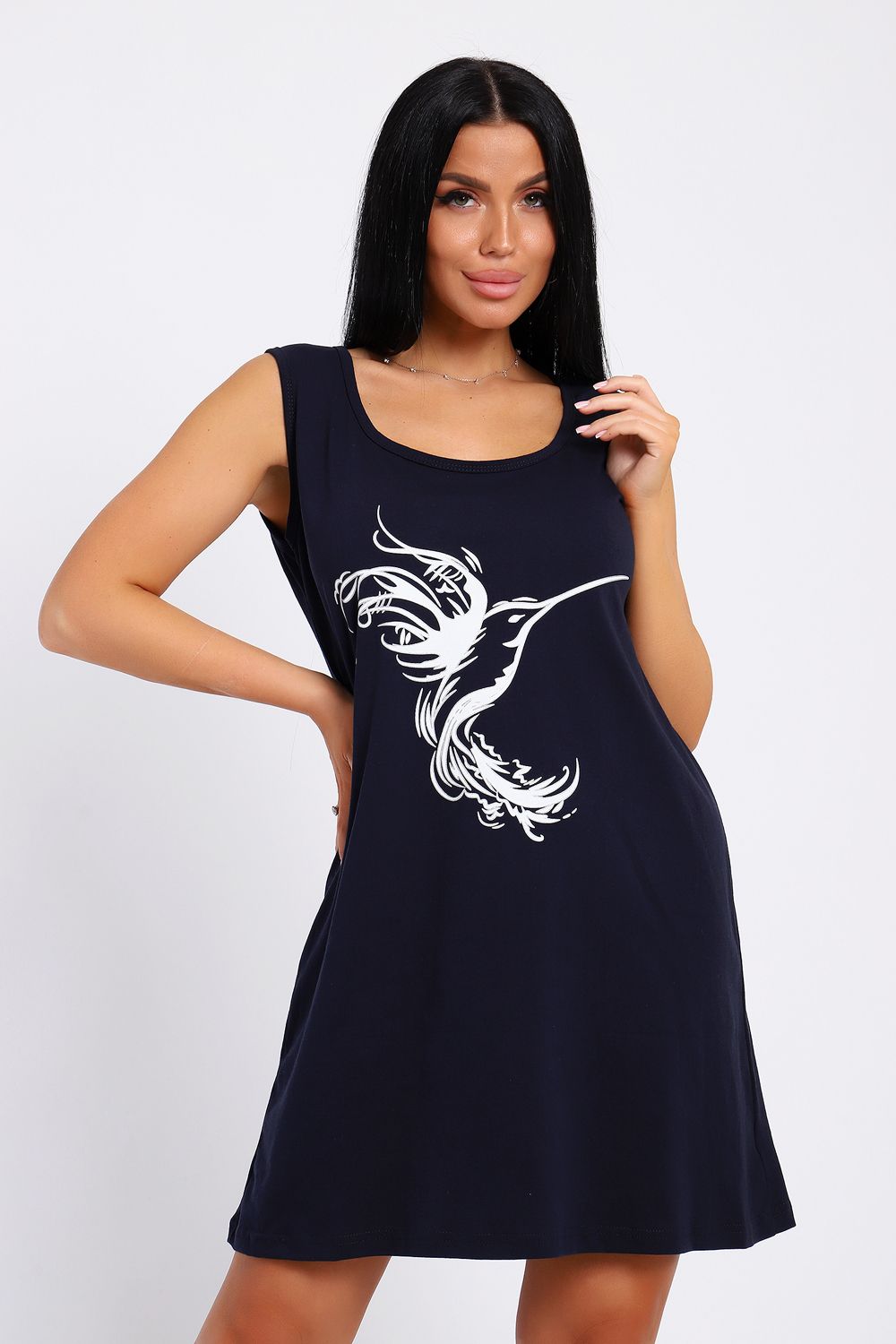 Туника 78590 - темно-синий