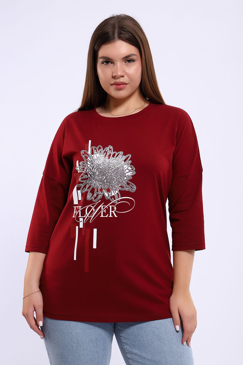 Туника 80044 - бордовый