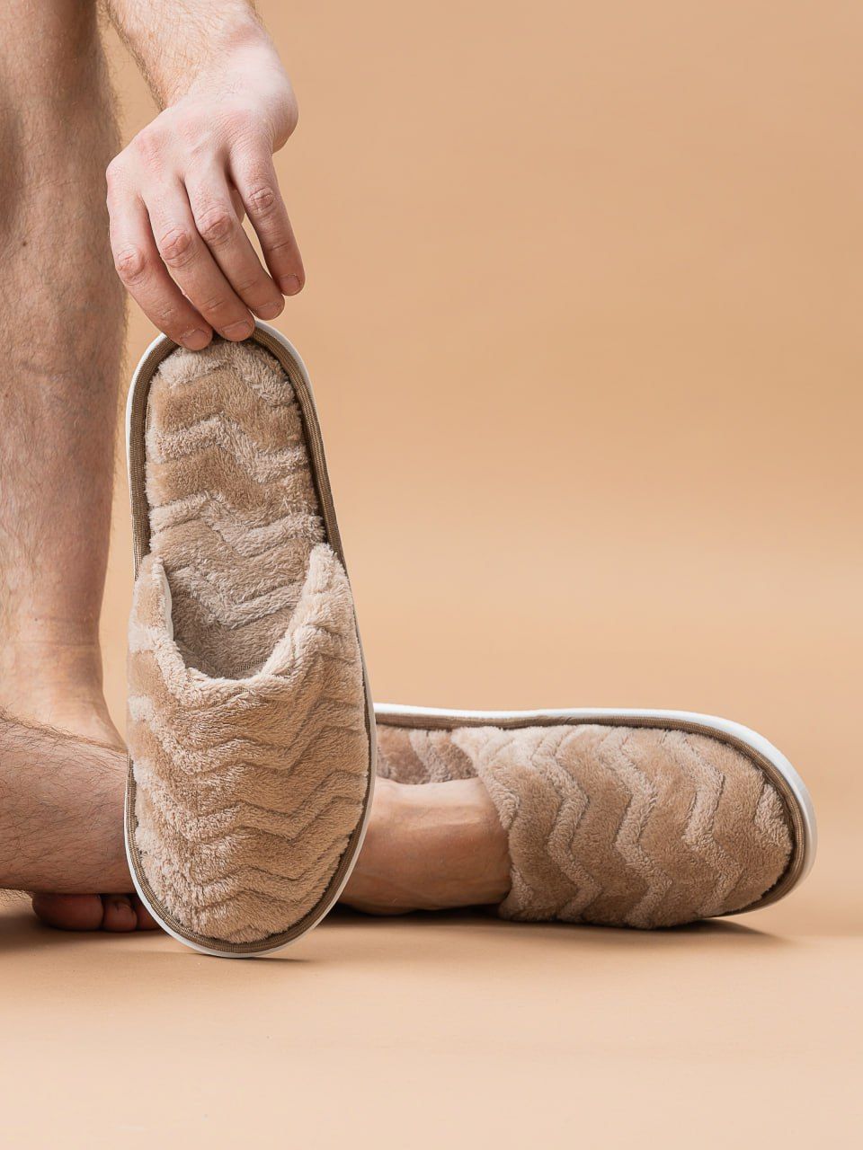 Тапочки домашние С-6МВТ-МР - коричневый