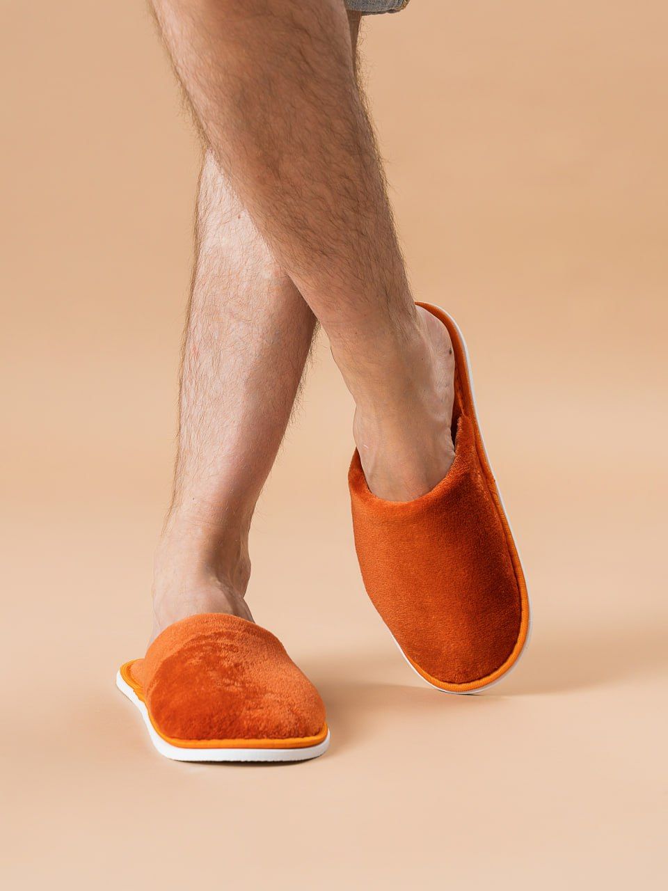 Тапочки домашние С-6МВТ-МР - тедди/охра