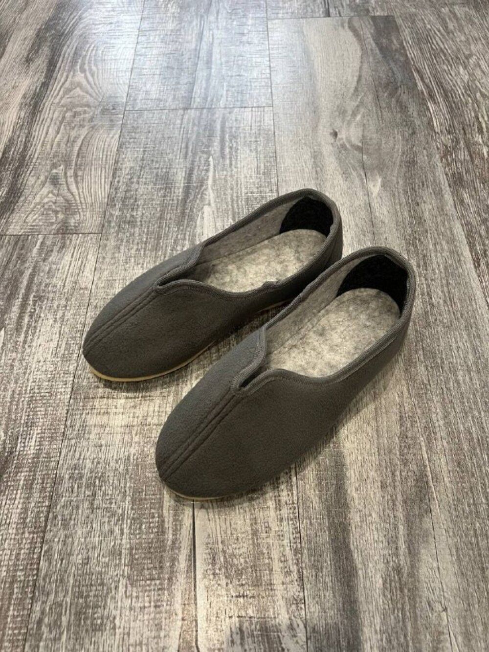 Тапочки женские арт.102 - сер флис