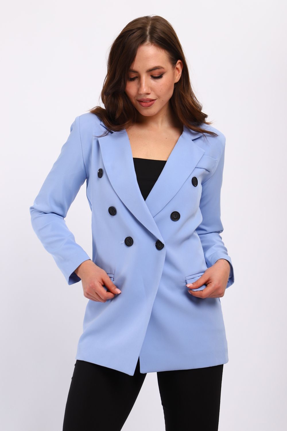 Женский жакет 31954 - голубой