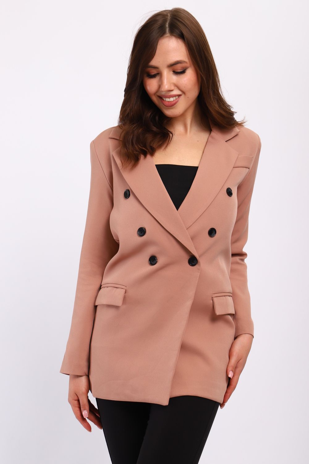 Женский жакет 31954 - коричневый