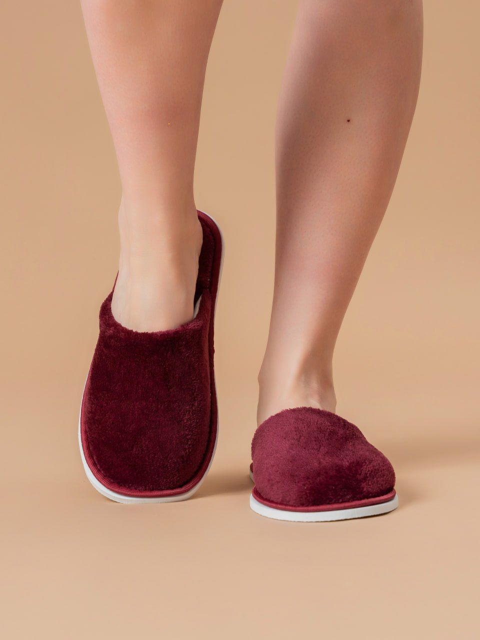 Тапочки домашние С-6ЖВТ-МР - бордовый