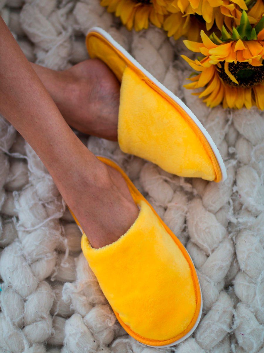 Тапочки домашние С-6ЖВТ-МР - желтый неон