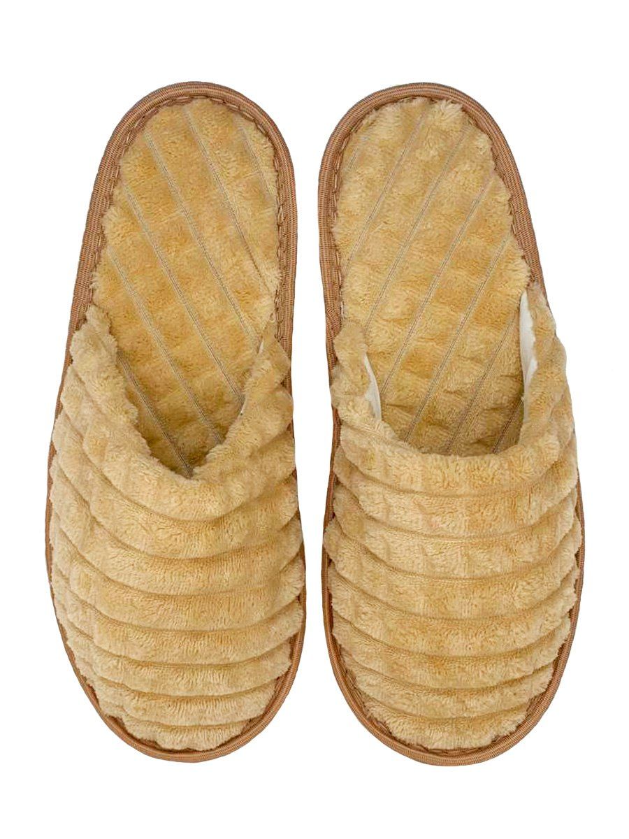 Тапочки домашние С-6ЖВТ-МР - 3Dкубики/бежевый