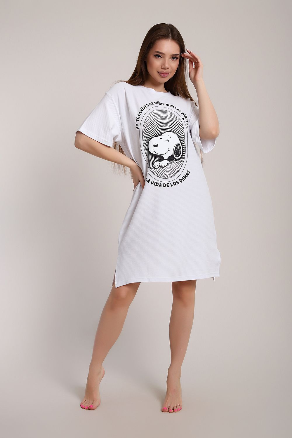 Платье ЕПЛ-1072 - белый