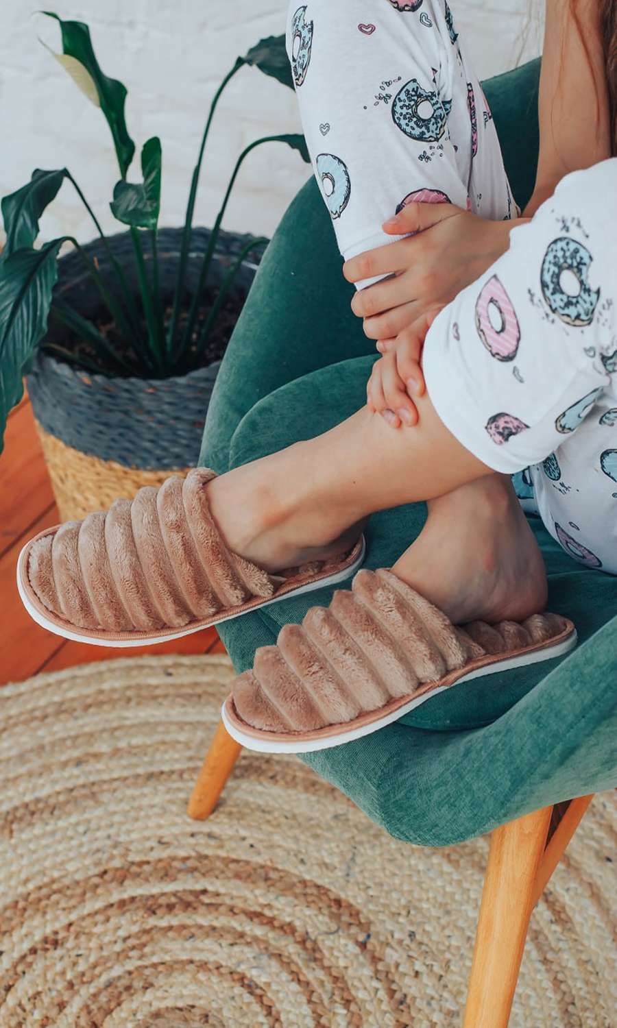 Тапочки домашние С-6ЖВТ-МР - 3Dкубики/волна/бежевый