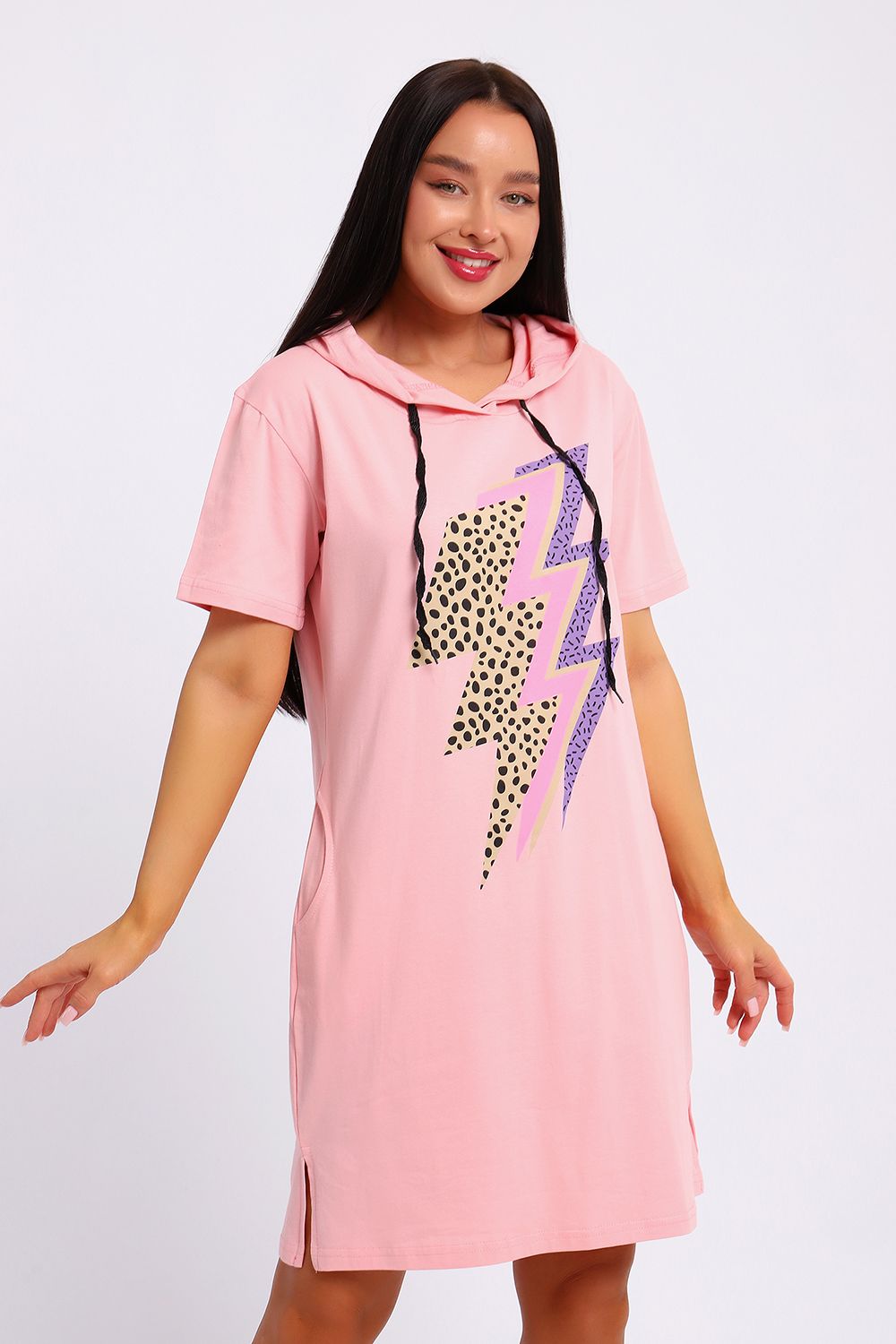 Платье ЕПЛ-1065 - розовый