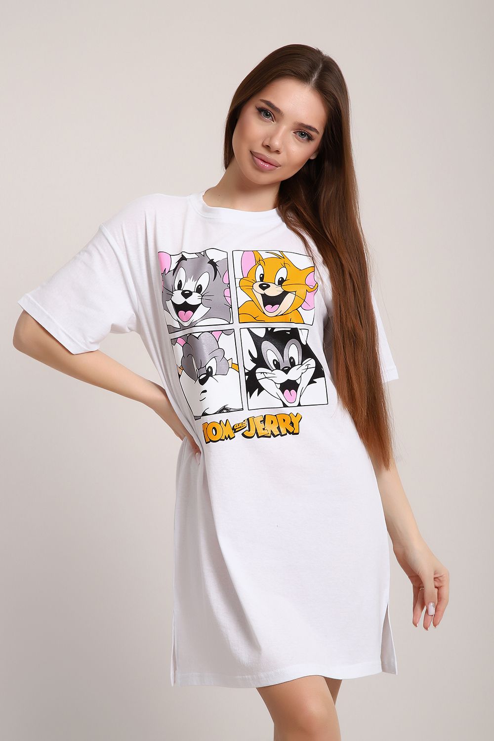 Платье ЕПЛ-1060 - белый