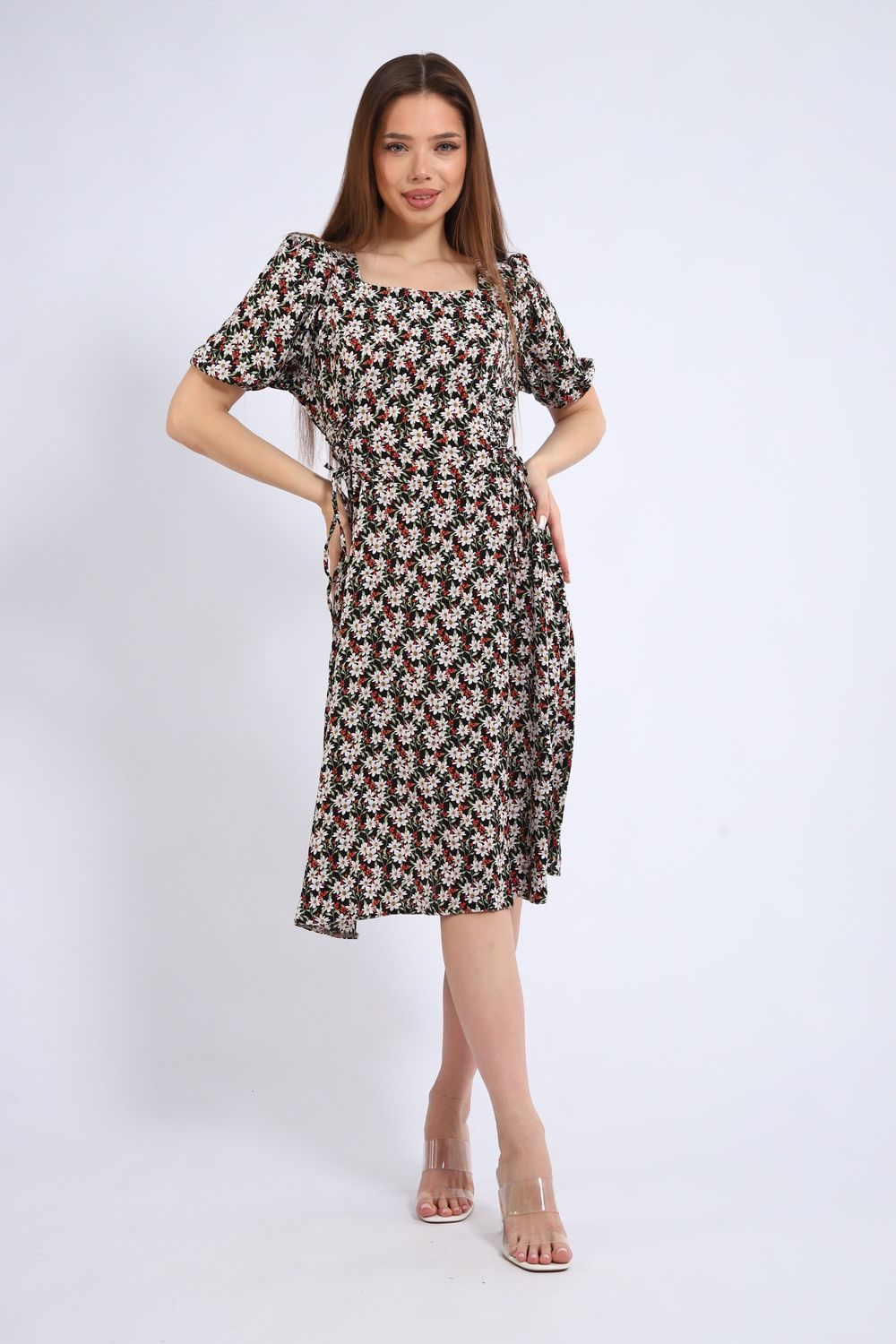 Женское платье 31958 - цветы