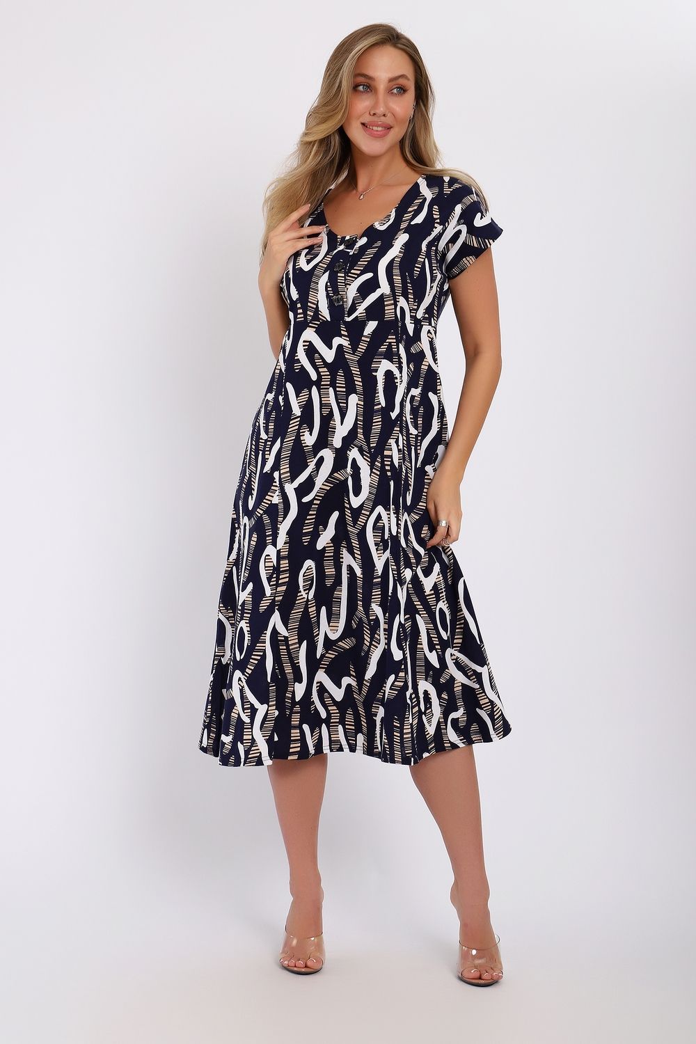 Платье 020 - темно-синий