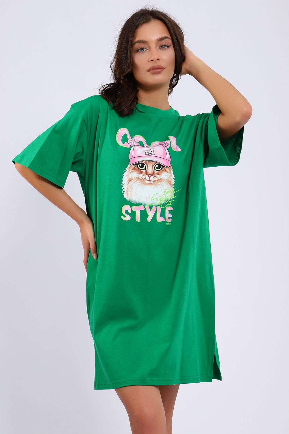 Платье ЕПЛ-1058 - зеленый