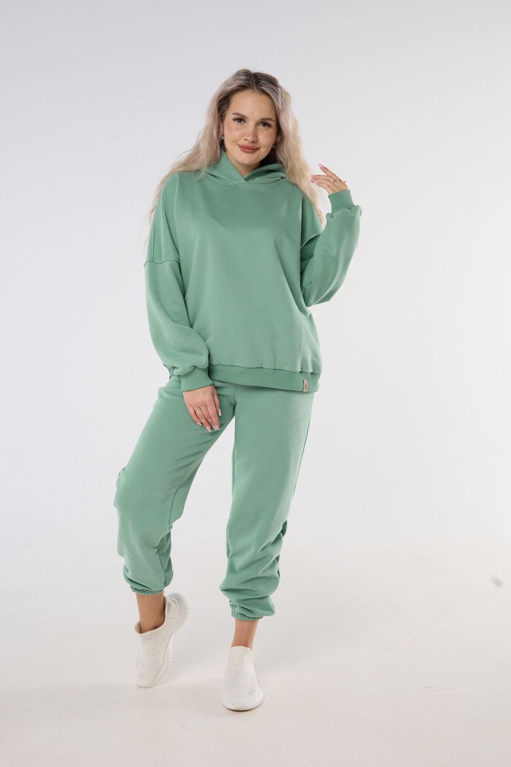 Костюм женский утепленный с начесом КСЖТ - зеленый