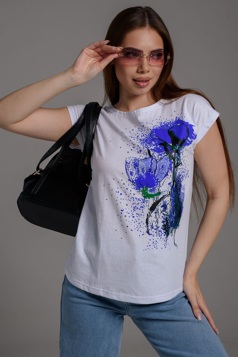 Футболка женская 7030/1 - синий