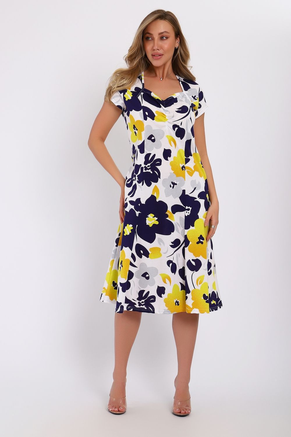 Платье 055 - желтый