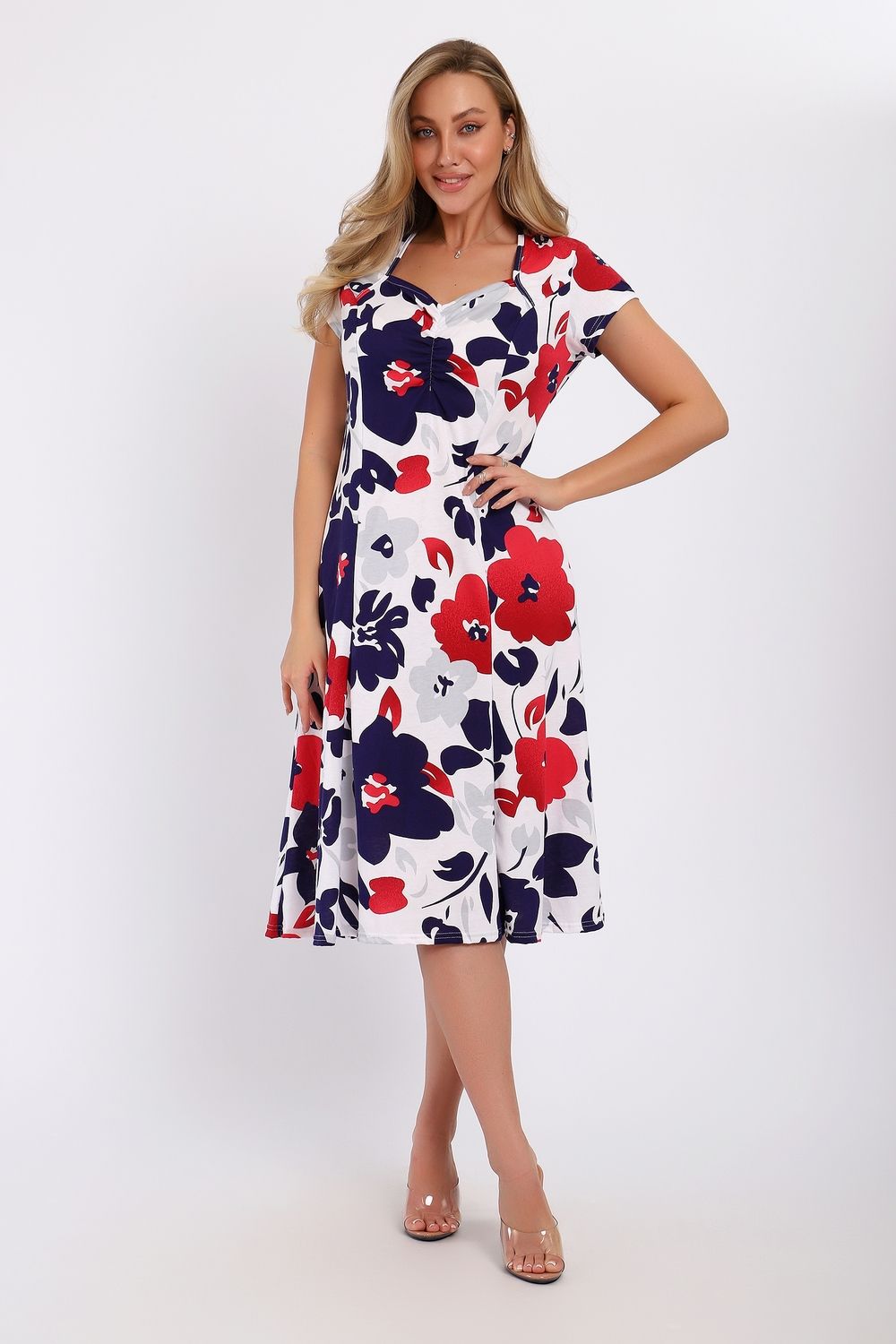 Платье 055 - красный