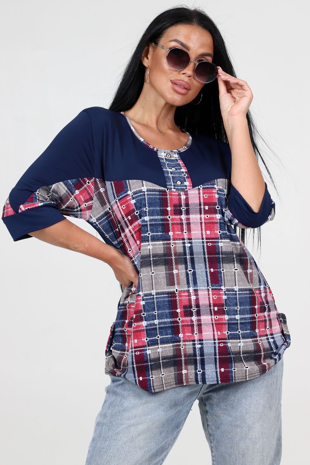 Женская туника 31959 - синий