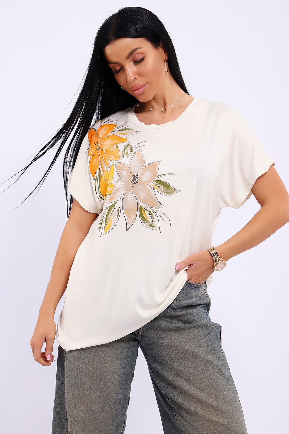 Футболка ЕФУ-1052 - молочный