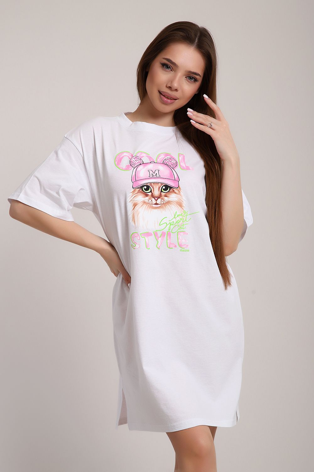 Платье ЕПЛ-1058 - белый