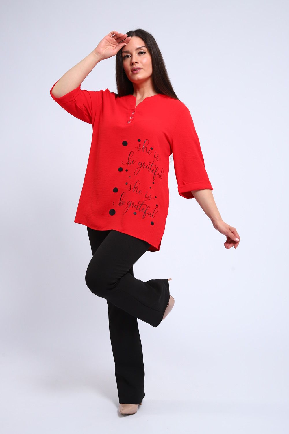 Женская туника 31963 - красный
