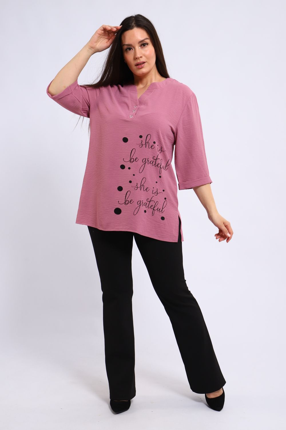 Женская туника 31963 - сирень