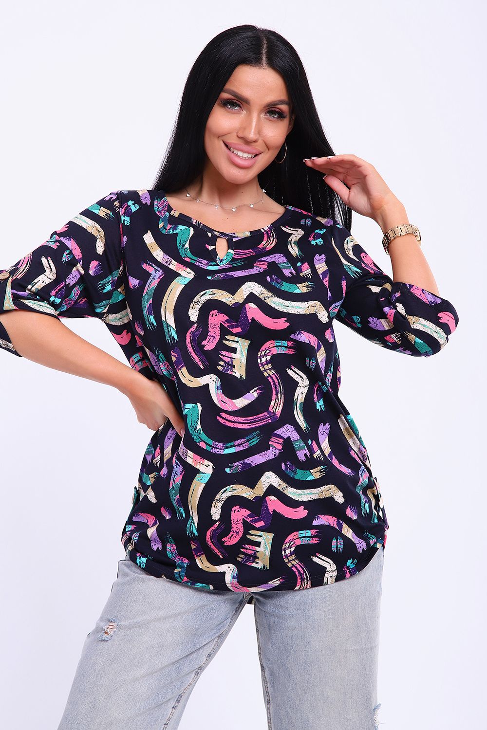 Туника 71146 - черничный