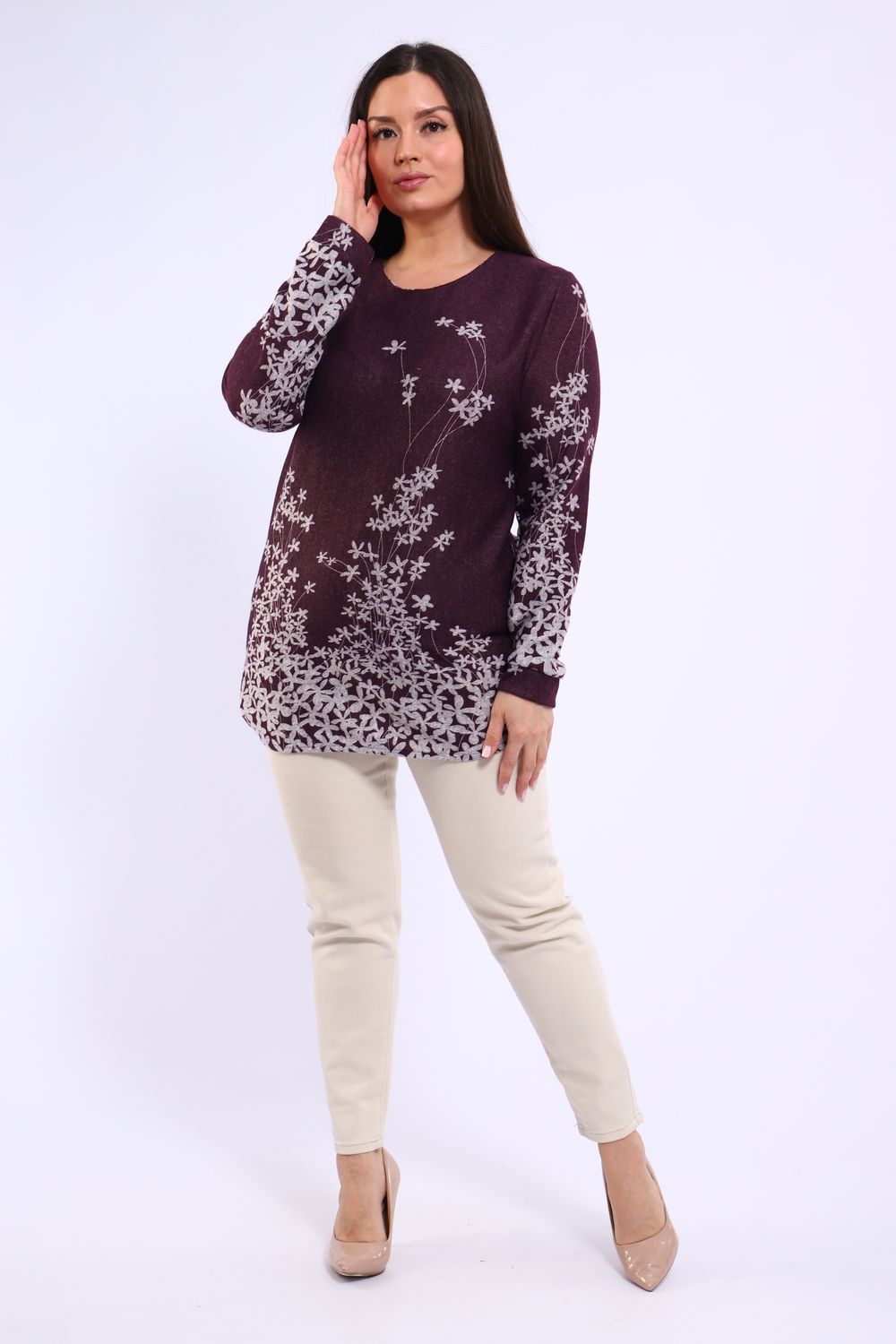 Женская туника 31961 - сиреневый