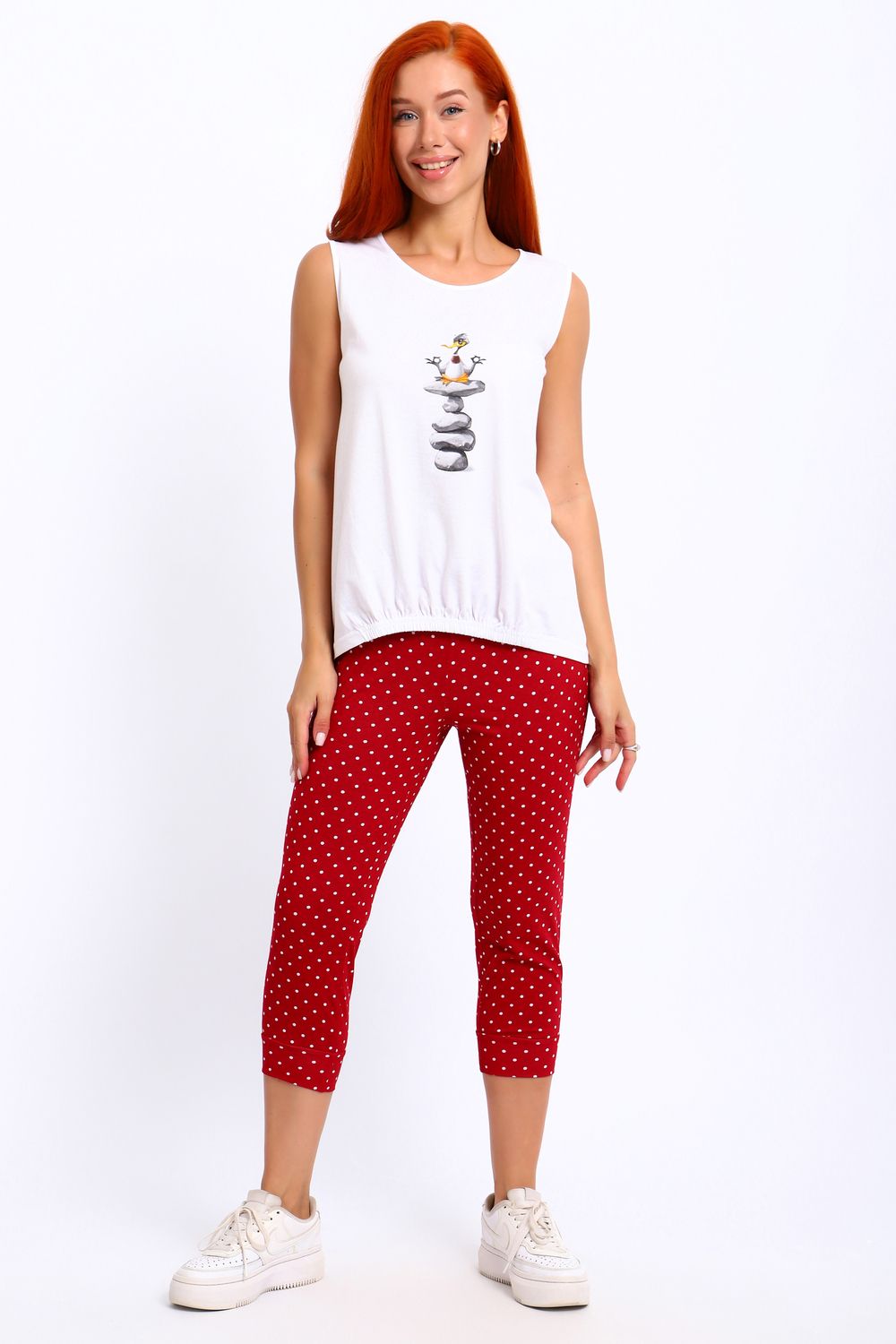 Костюм с бриджами "ДЗЕН" - красный