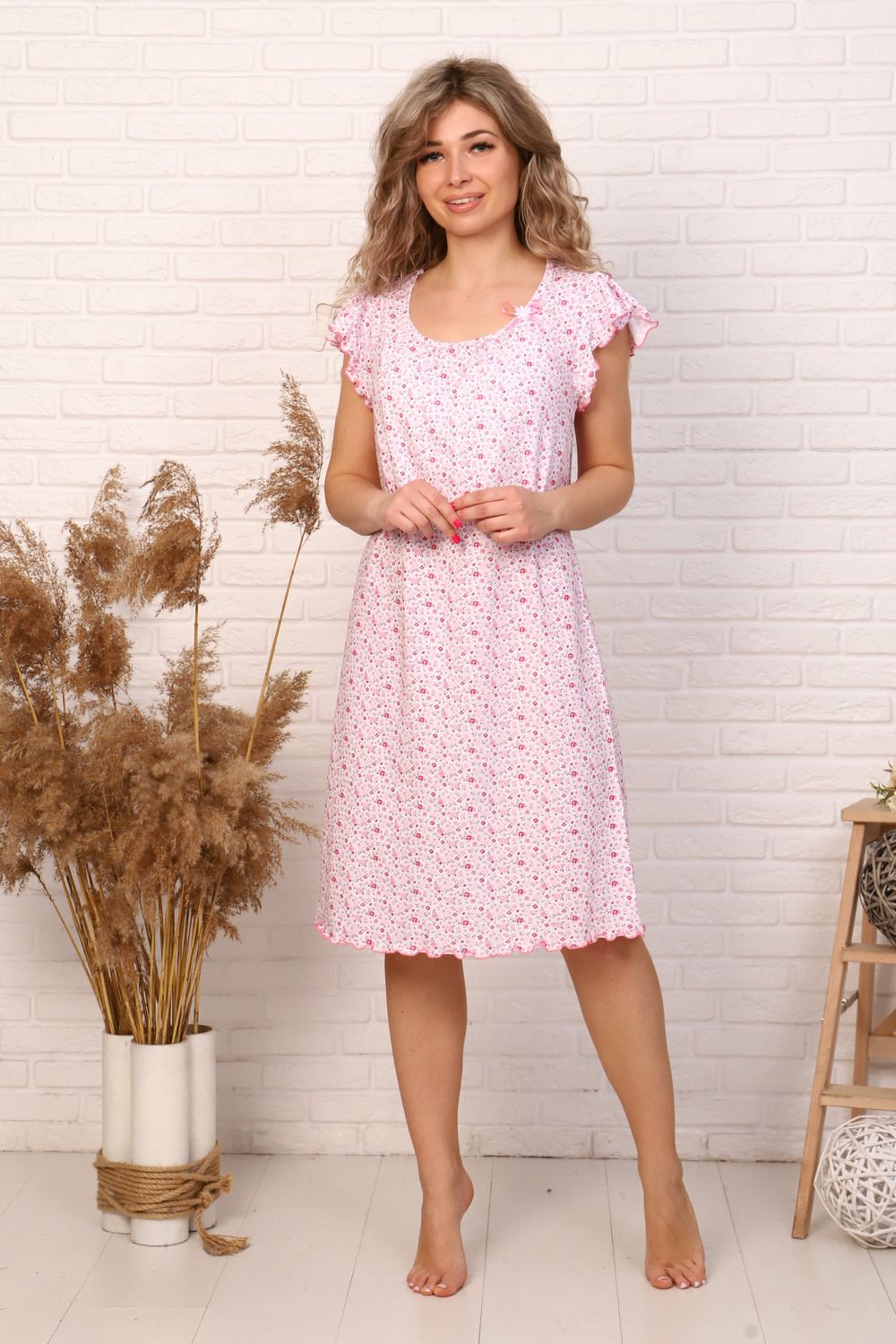 Ночная сорочка С 426 - Кармен розовый