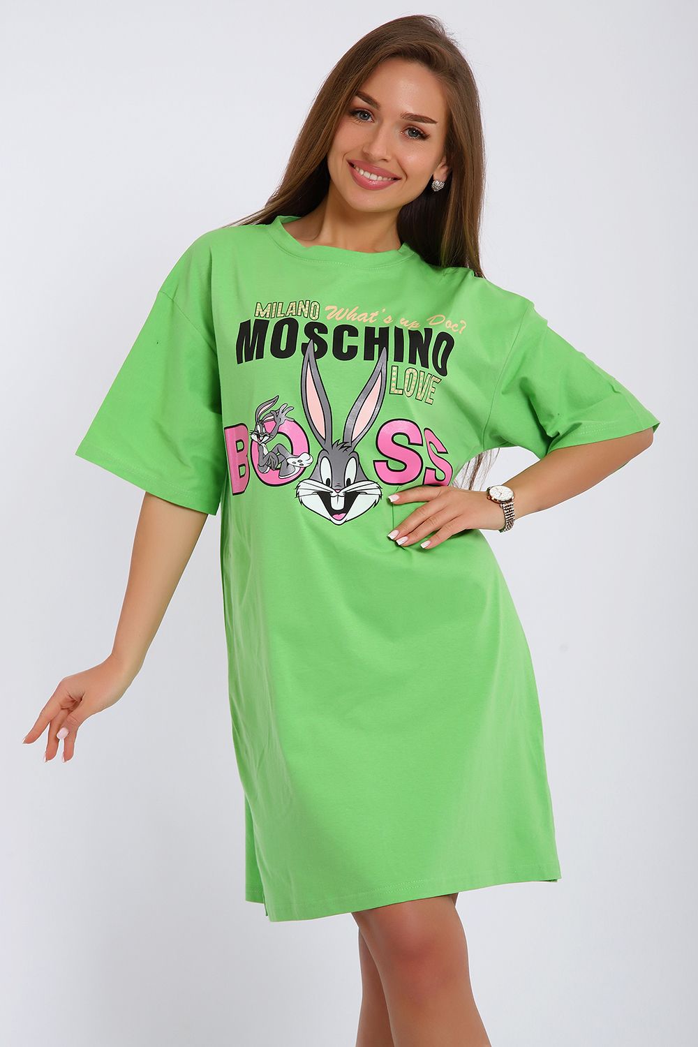 Платье ЕПЛ-1063 - светло-зеленый