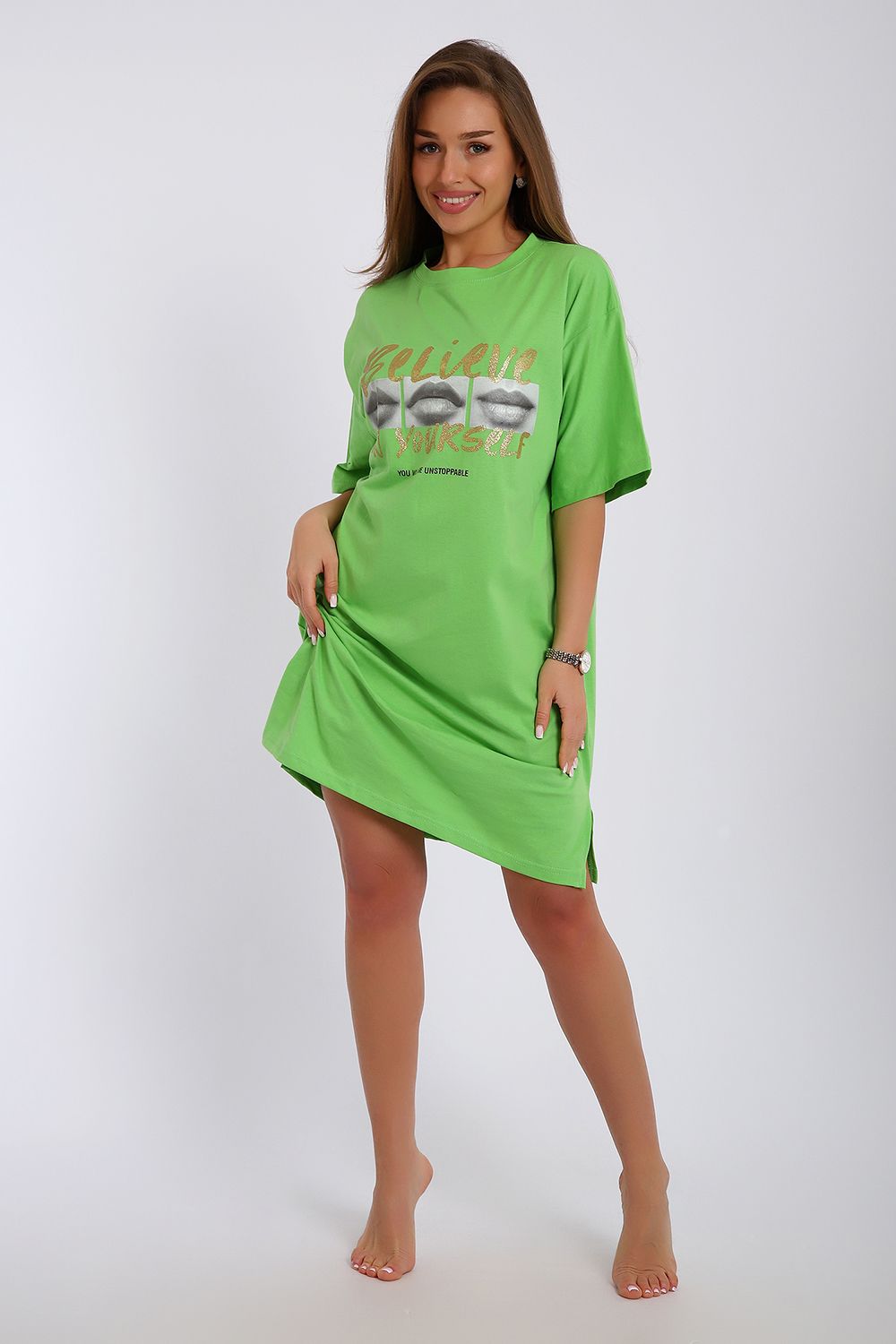 Платье ЕПЛ-1062 - светло-зеленый