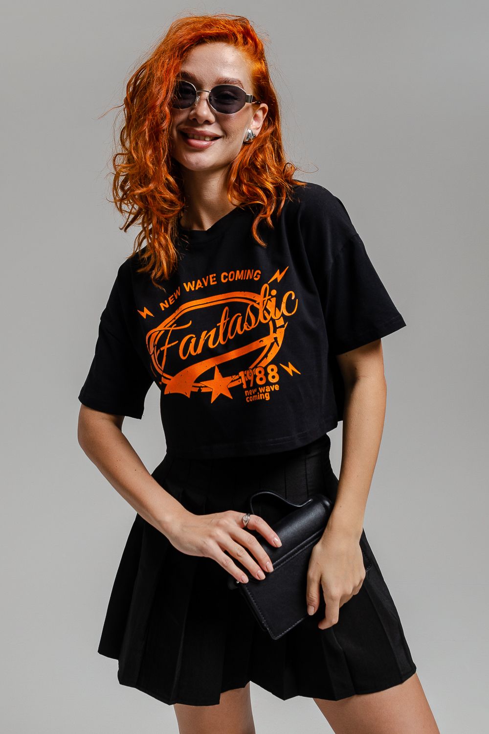 8512/1 Футболка женская - черный+Фантастика