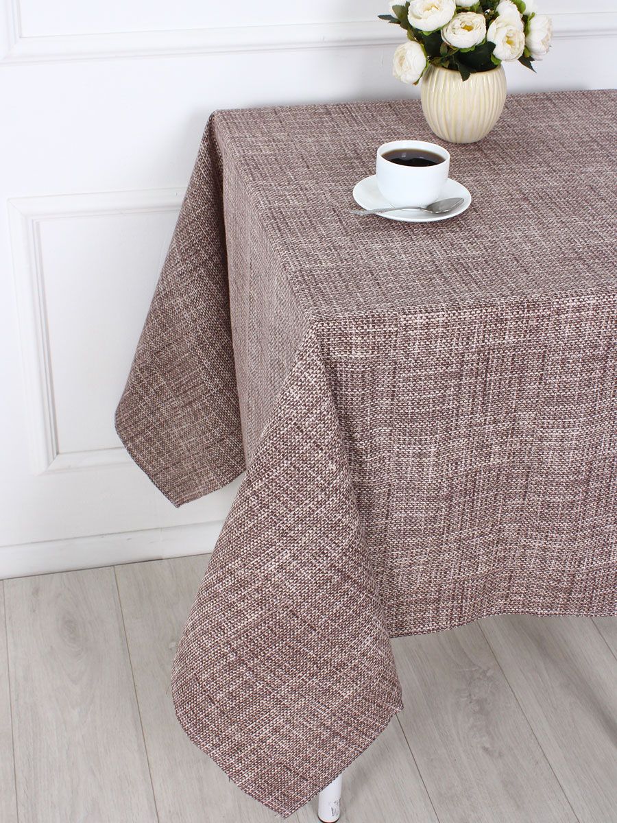 Скатерть Lizzy Home 120*150 см - коричневый