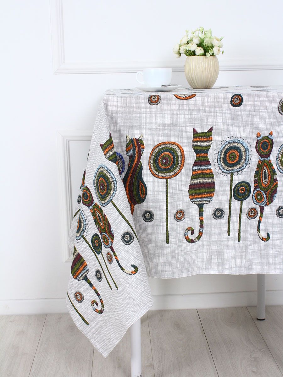 Скатерть Lizzy Home 120*150 см - кошки