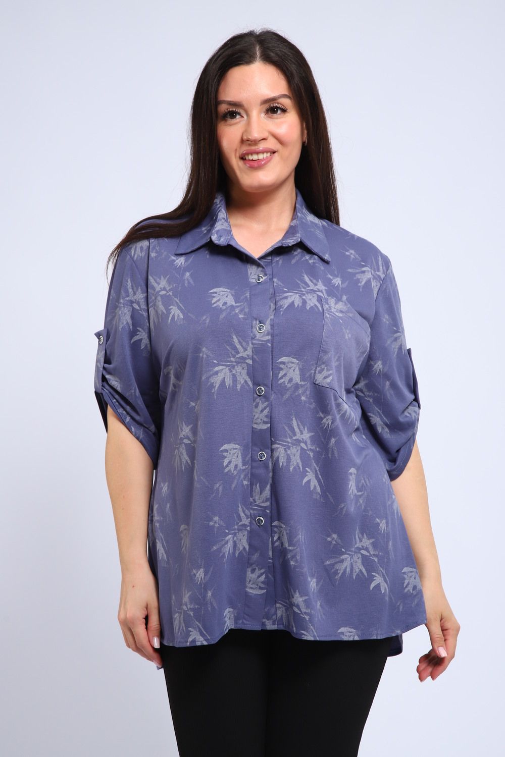 Женская рубашка 31972 - джинс