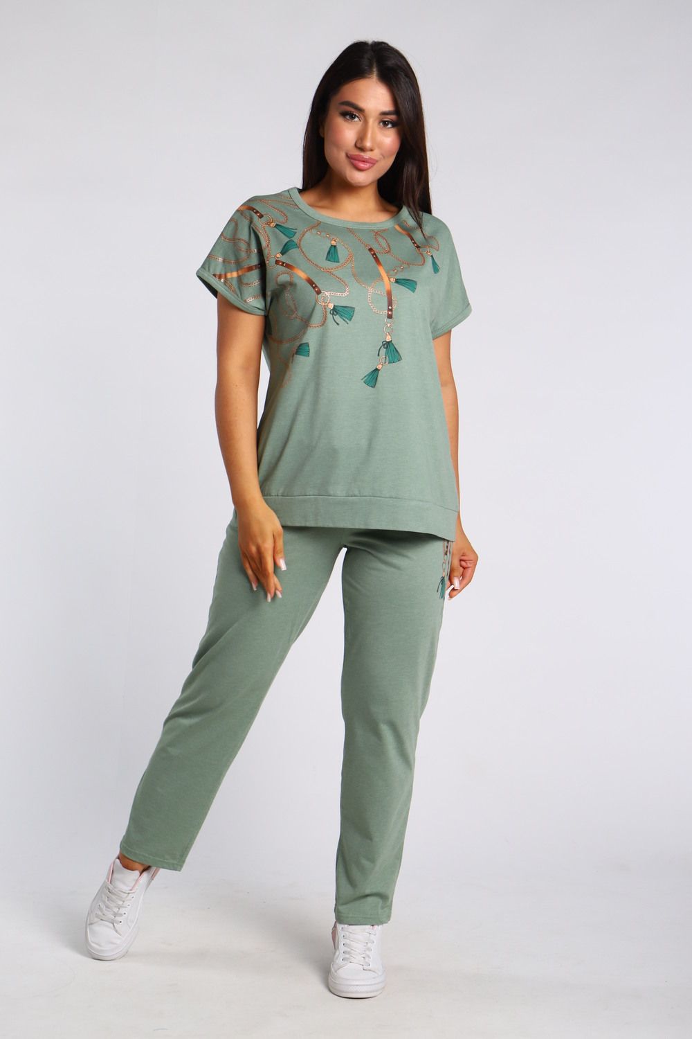 Костюм женский КБЖ0042В - фисташковый