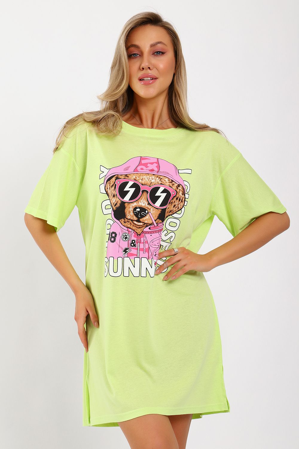 Платье ЕПЛ-1059 - салатовый