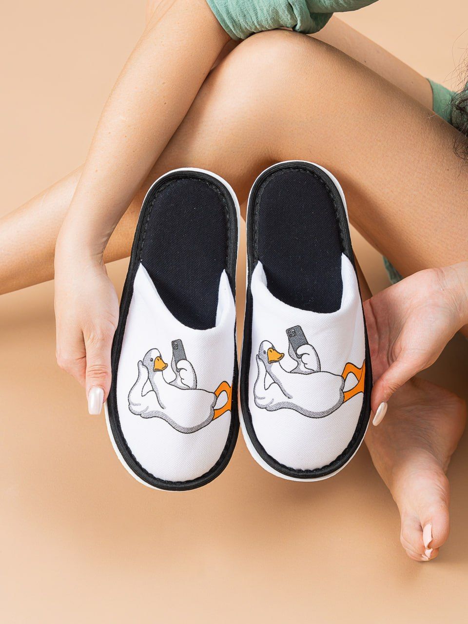 Детские тапочки ДМ(мл-пч) - гусь