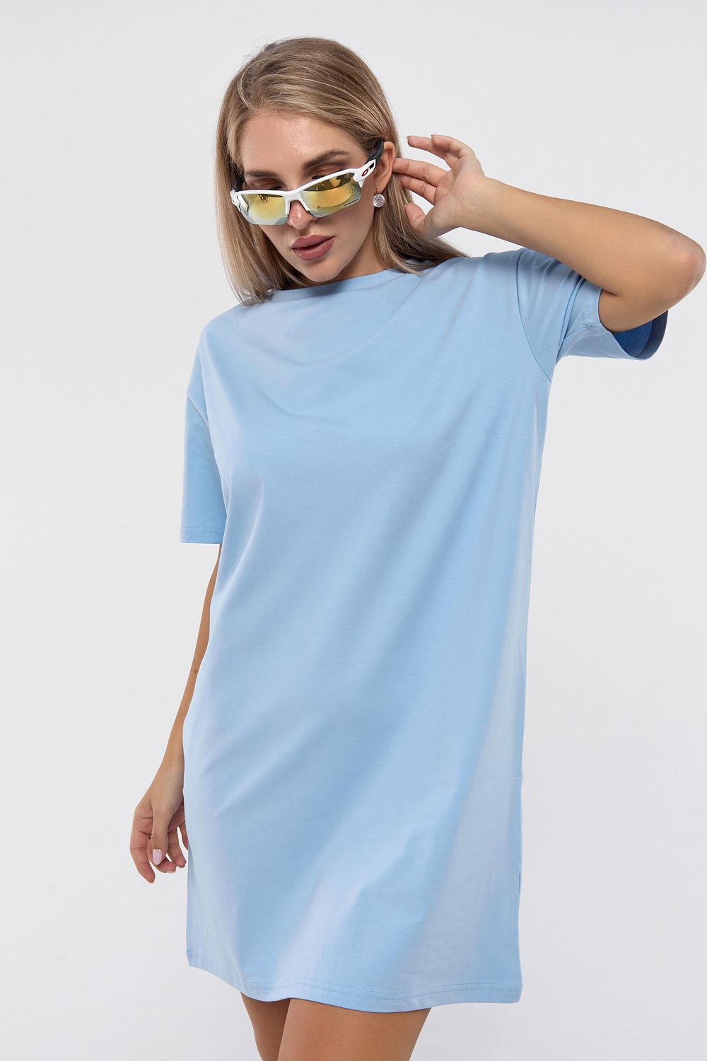 Платье женское оверсайз 5822 - голубой