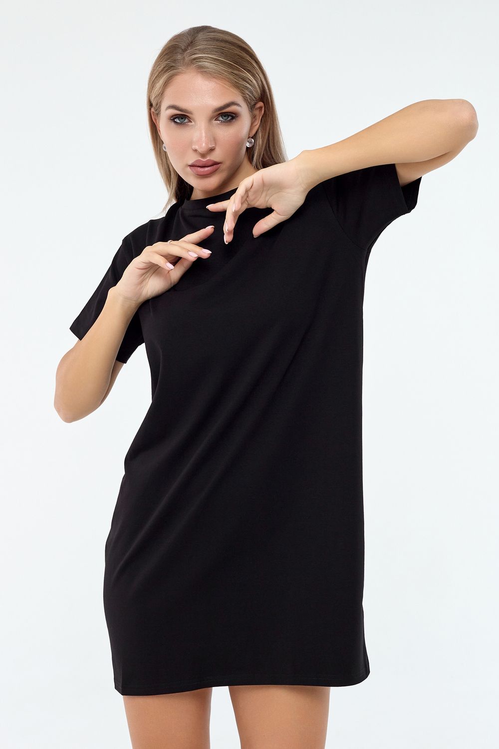 Платье женское оверсайз 5822 - черный
