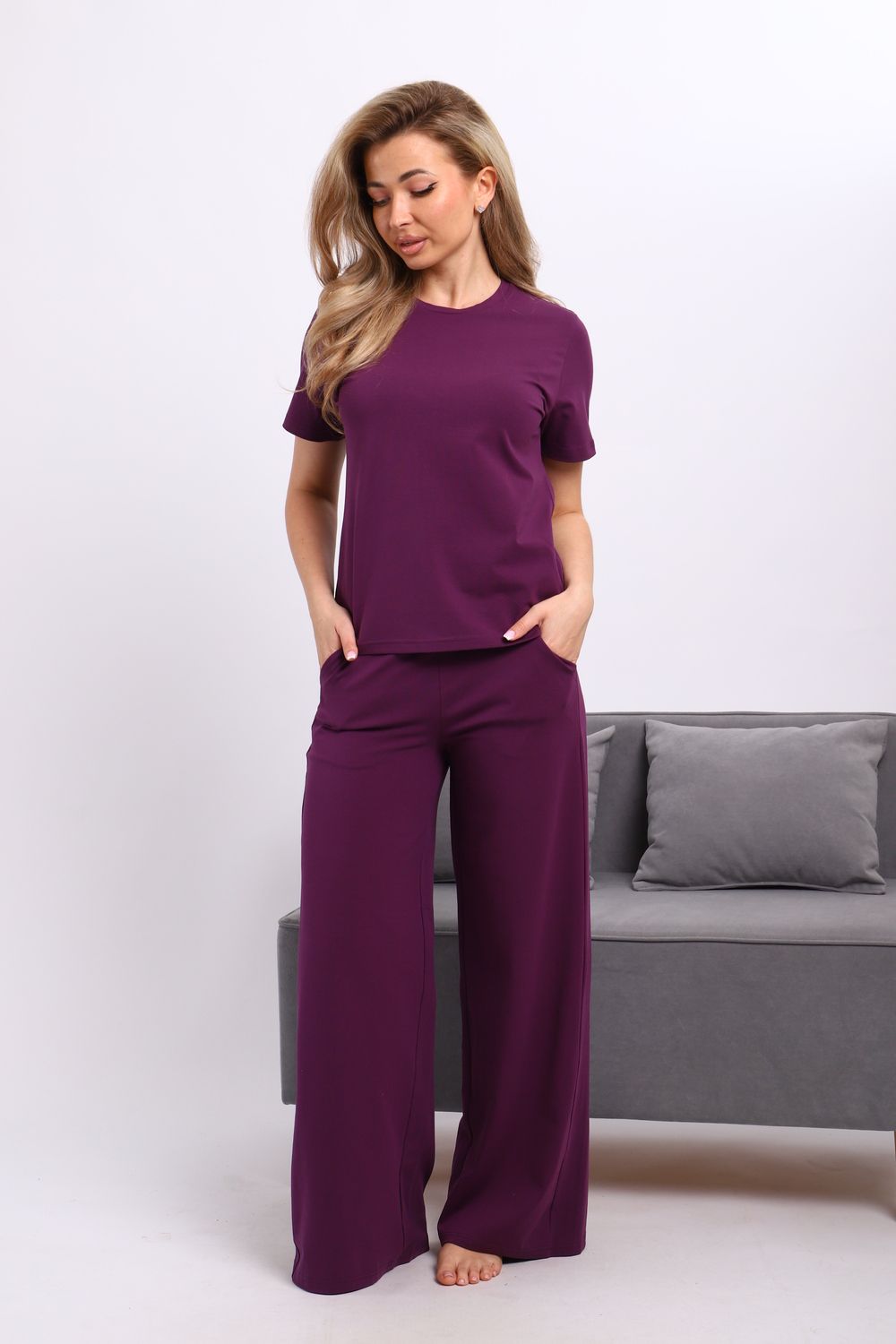 Костюм женский 26006 - фиолетовый