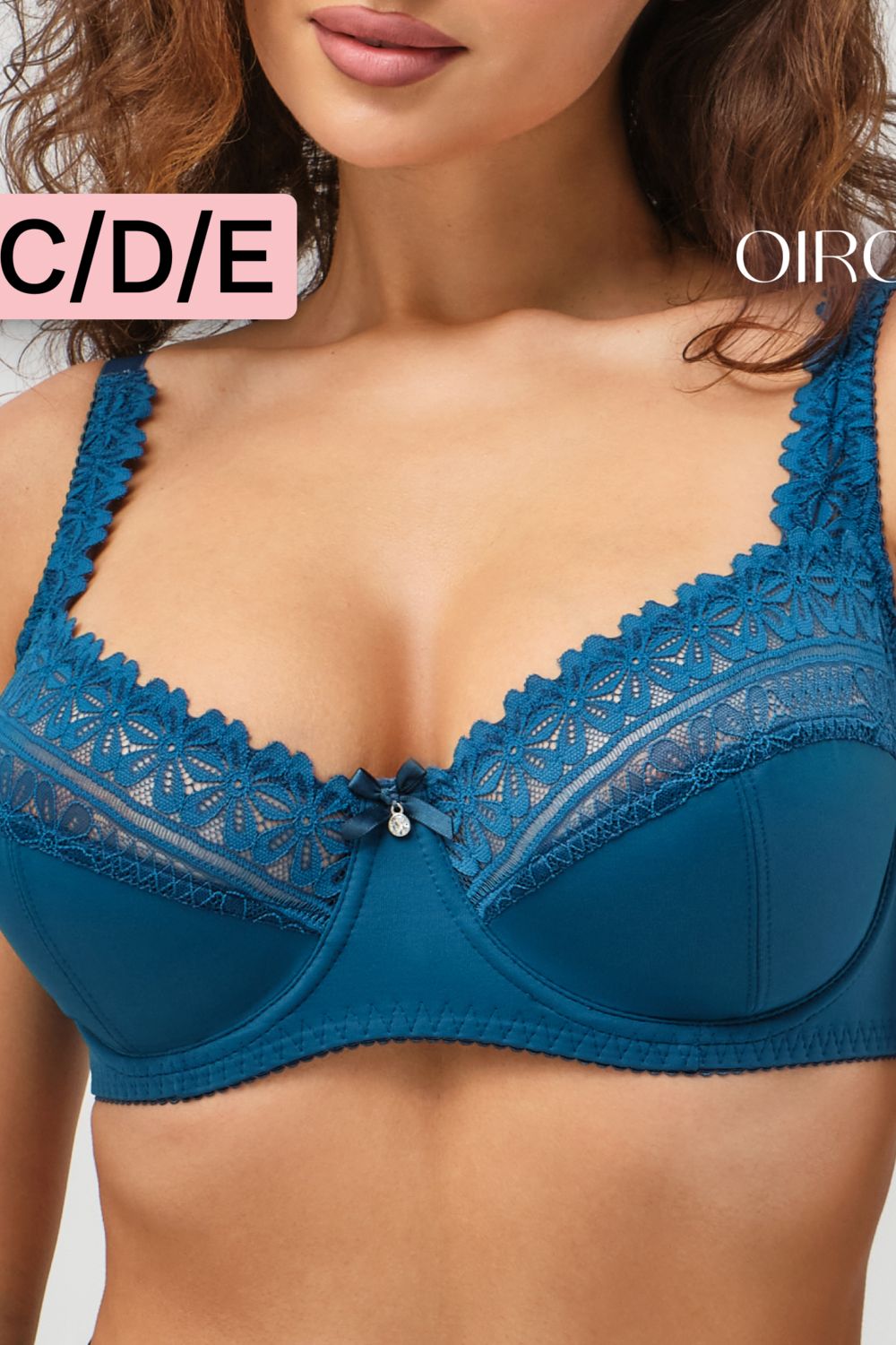 Бюстгальтер Pino 1539 OIRO кружевной 1 шт - изумрудный