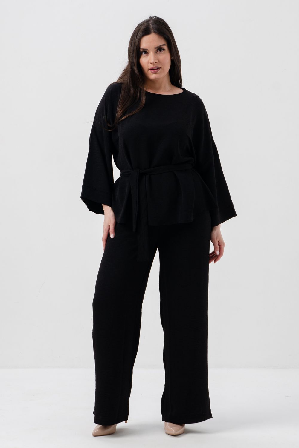 Костюм женский брючный сингапур 52453 - черный