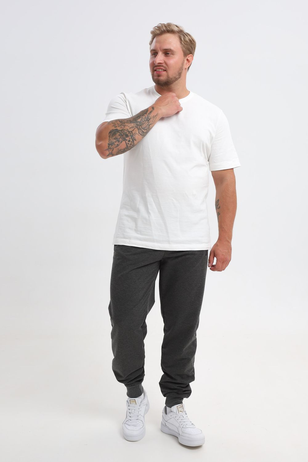 17 Брюки мужские с манжетом - антрацит