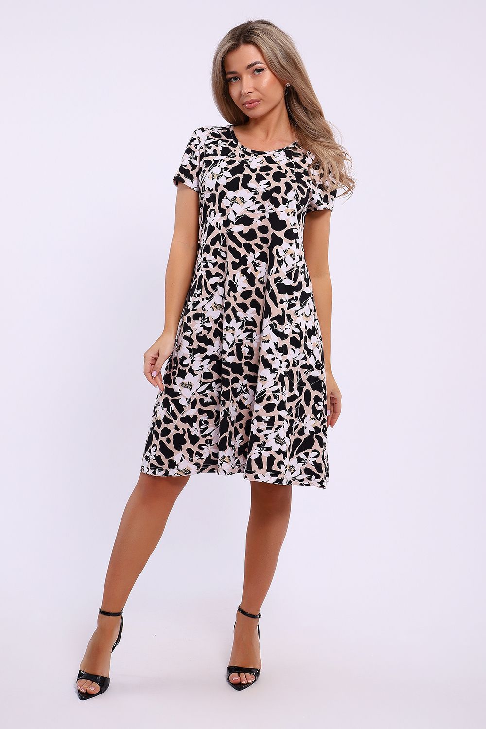 Платье 51192 - ванильные цветы